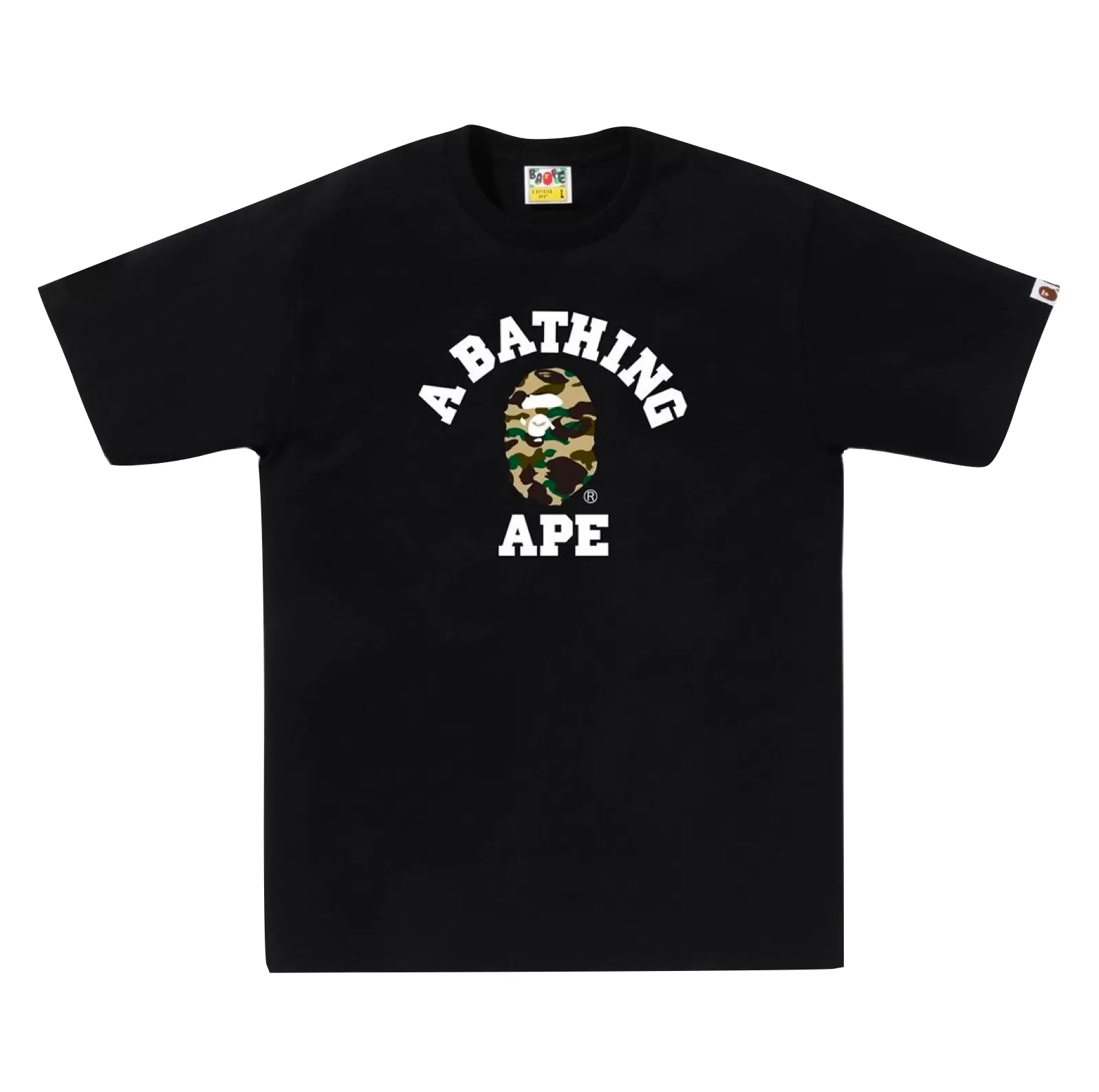 A BATHING APE 1ST CAMO COLLEGE TEE  - BKXYE