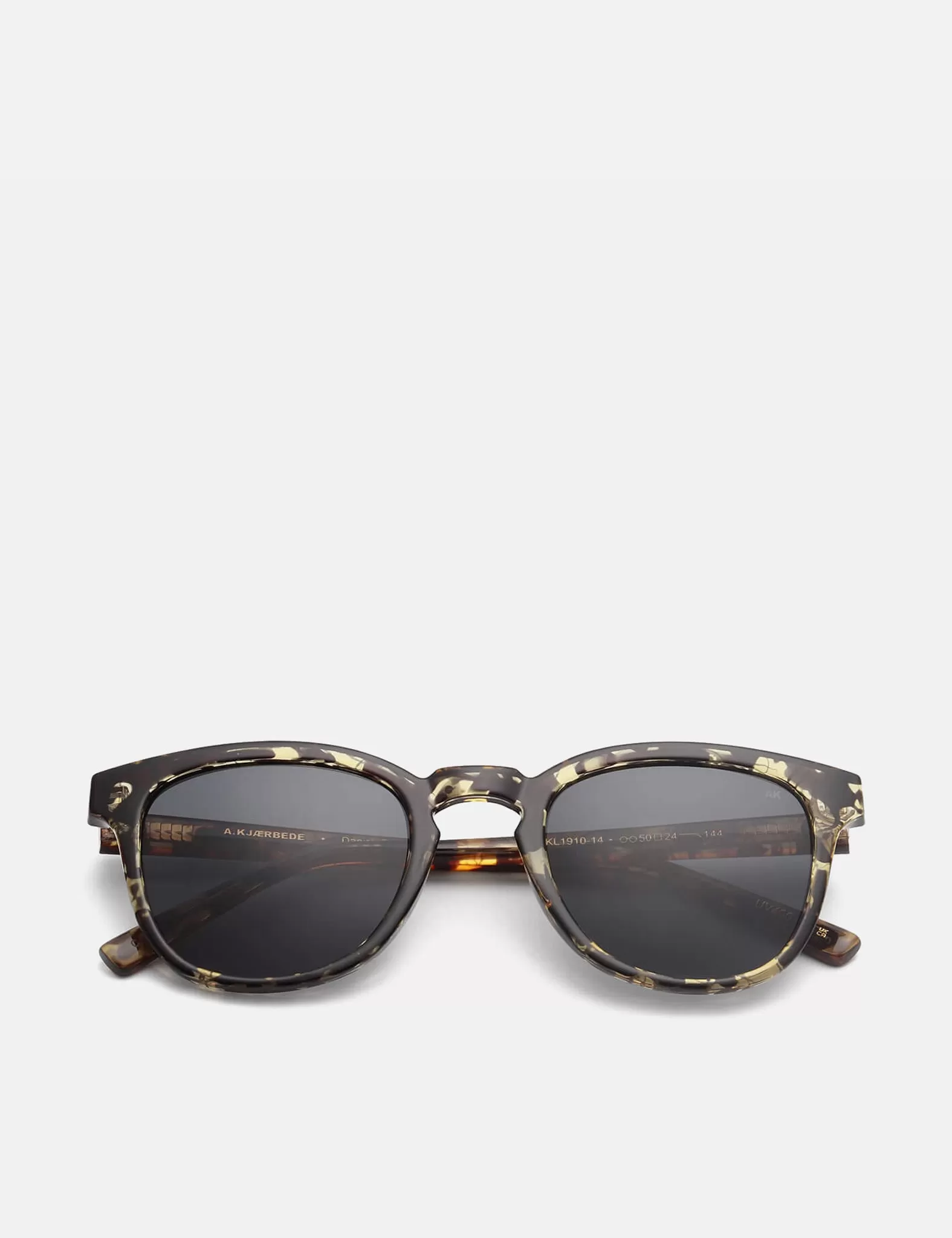 A. Kjaerbede Bate Sunglasses - Black/Yellow Tortoise