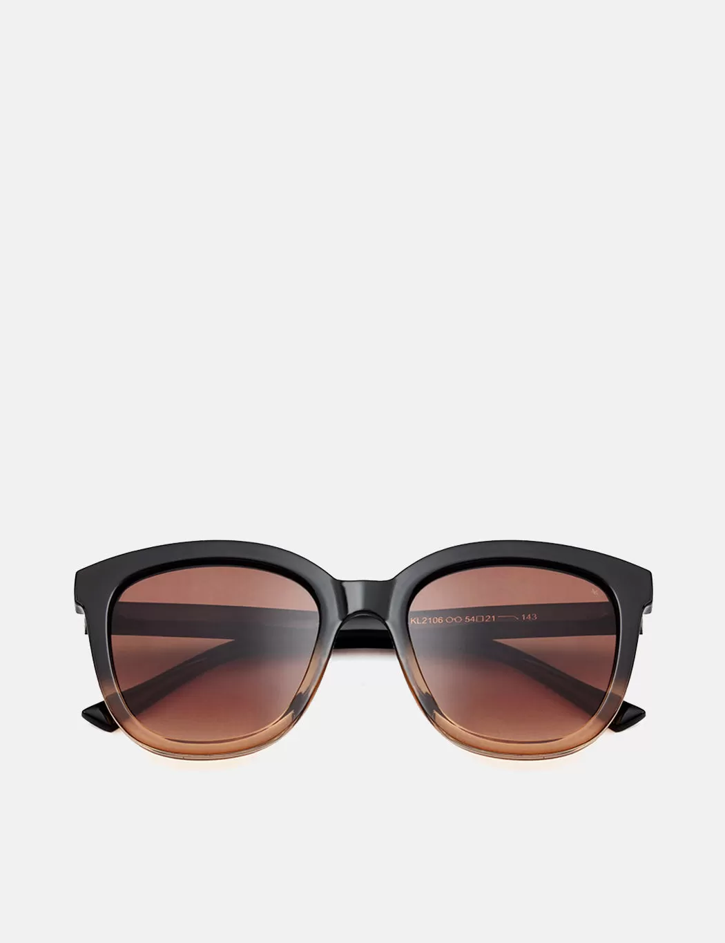 A. Kjaerbede Billy Sunglasses - Black/Brown Transparent