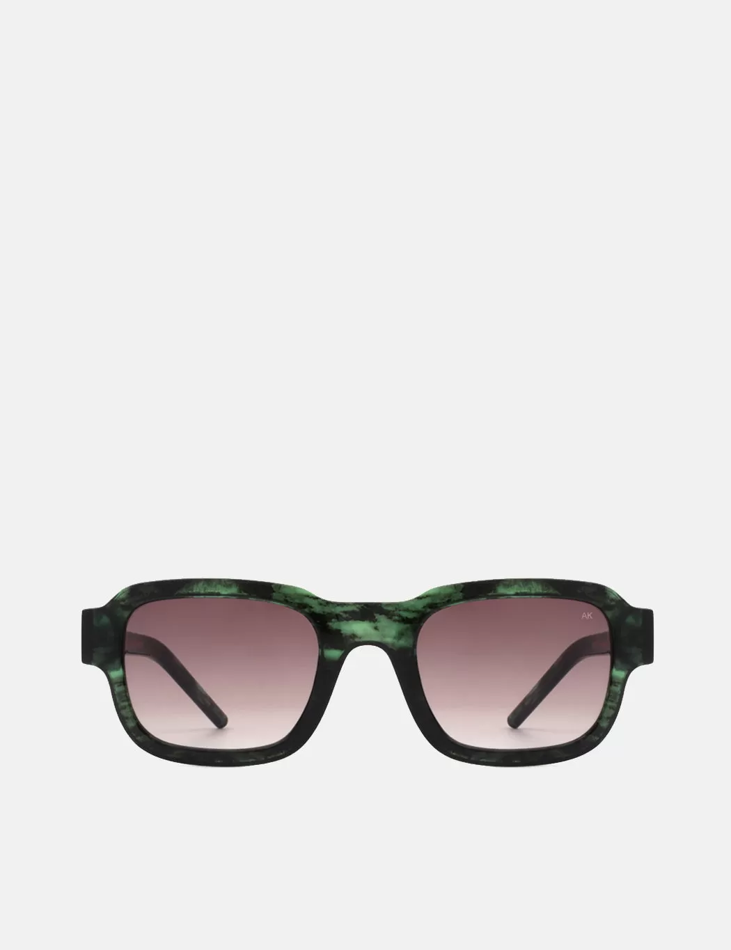 A. Kjaerbede Halo Sunglasses - Green Marble Transparent