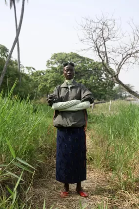 Abiola Olusola Masy Skirt With Traditional Aso-oke Fabric