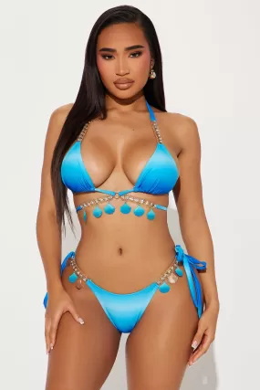 Alessa Shell Ombre 2 Piece Bikini - Blue/combo