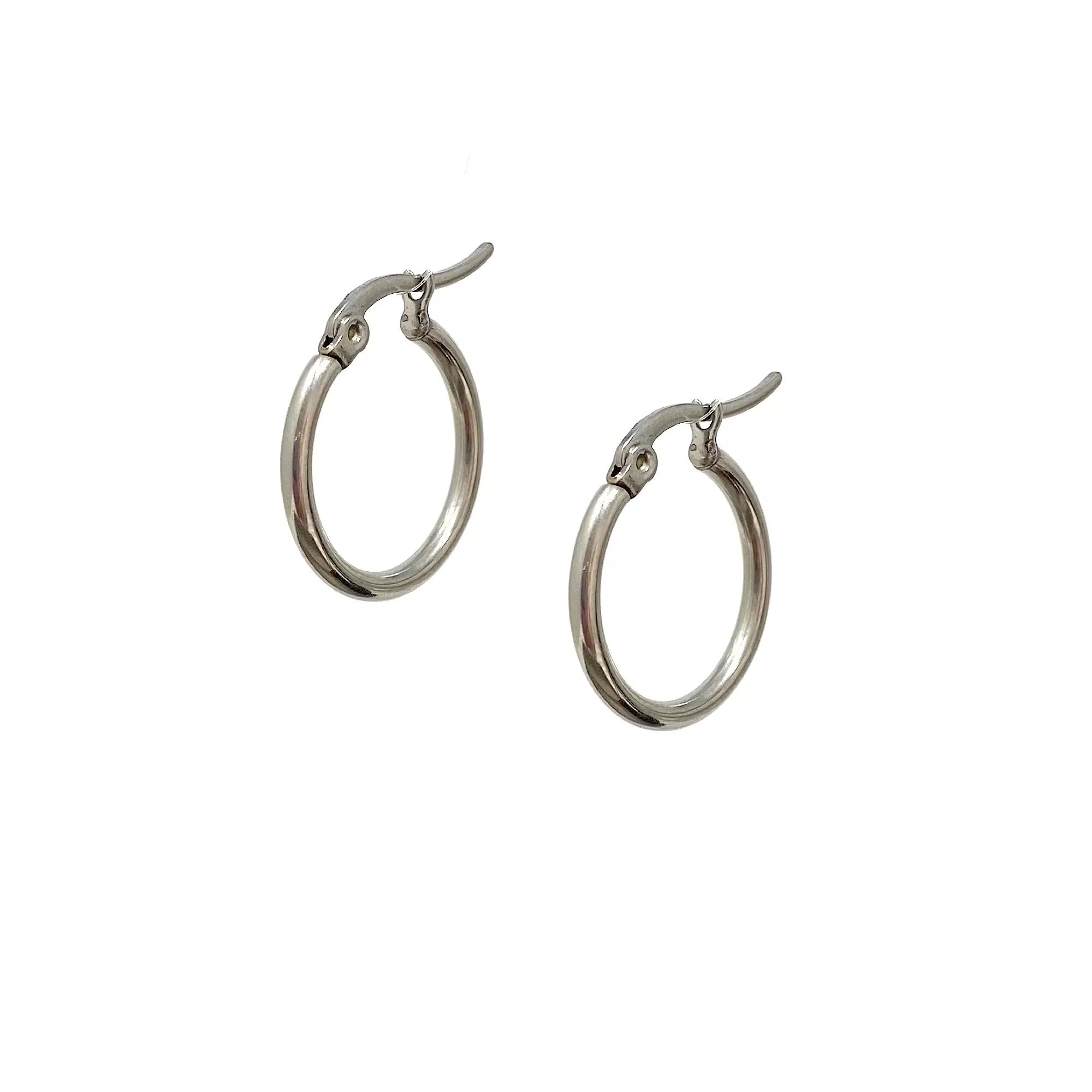 ARLYSS silver spike hoop earrings