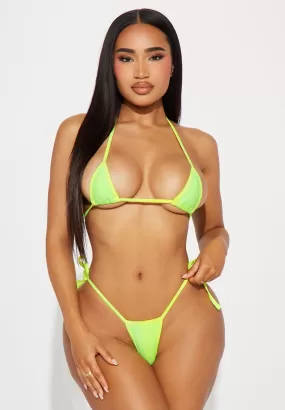 Ashlee 2 Piece Micro Bikini - Lime