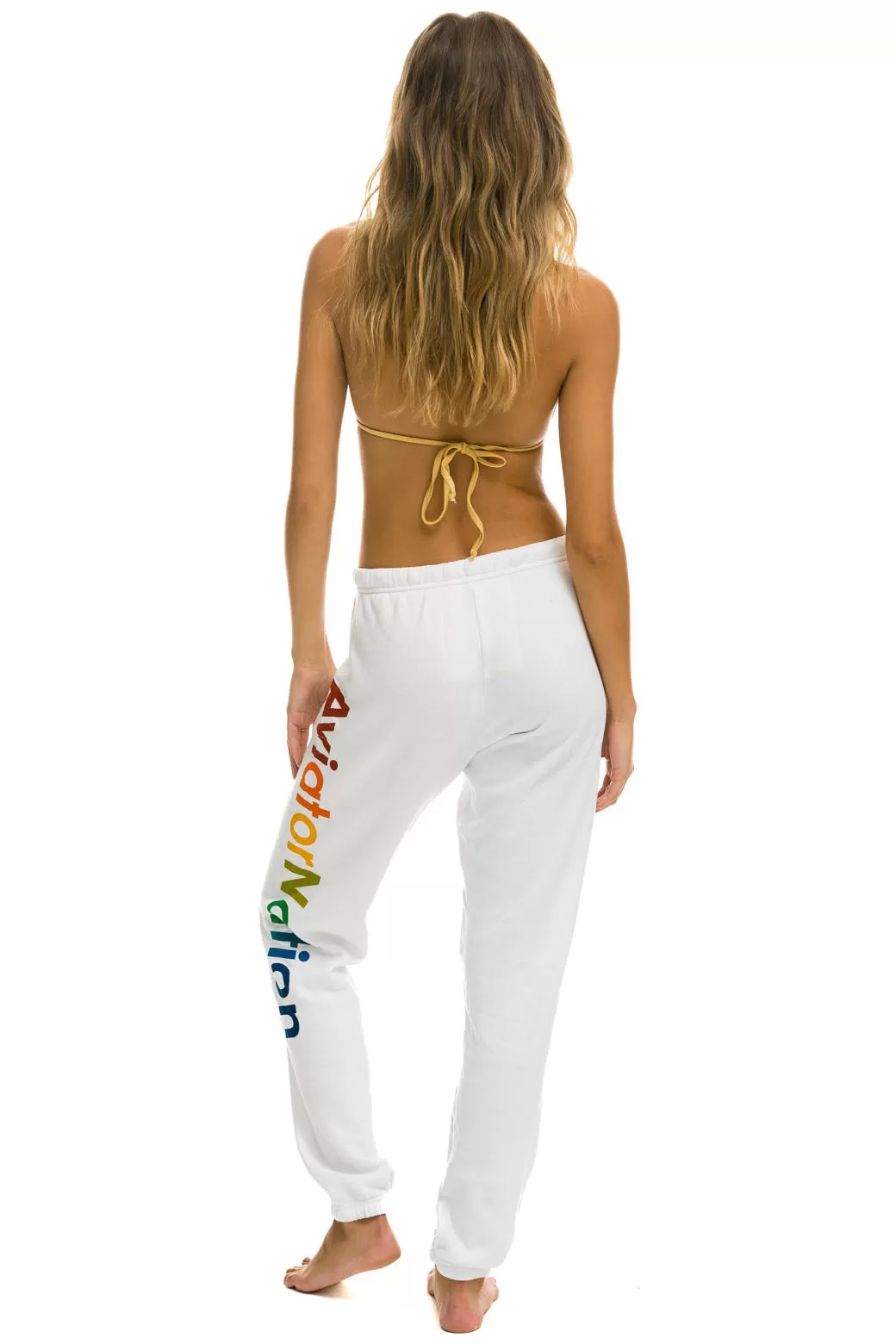 AVIATOR NATION ASPEN SWEATPANTS - WHITE