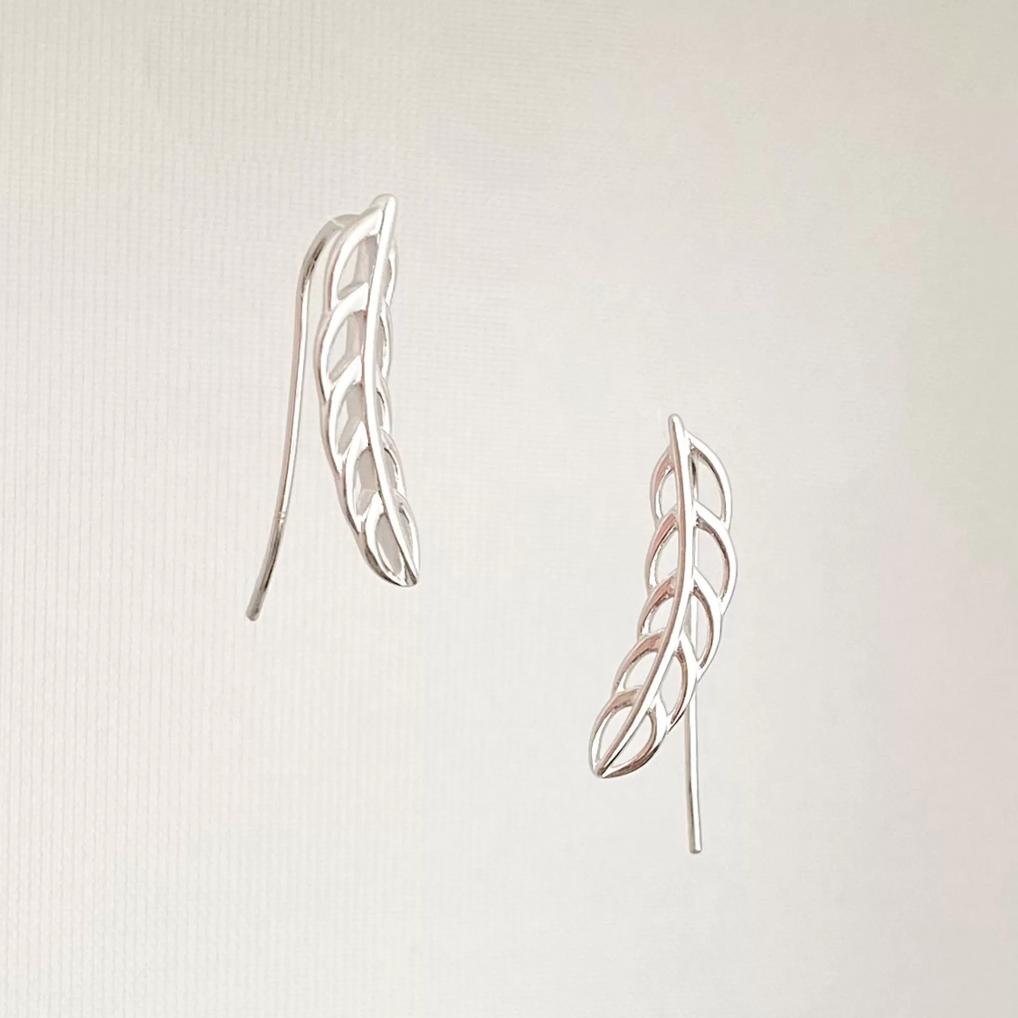 BANKS sterling silver leaf crawlers or earrings