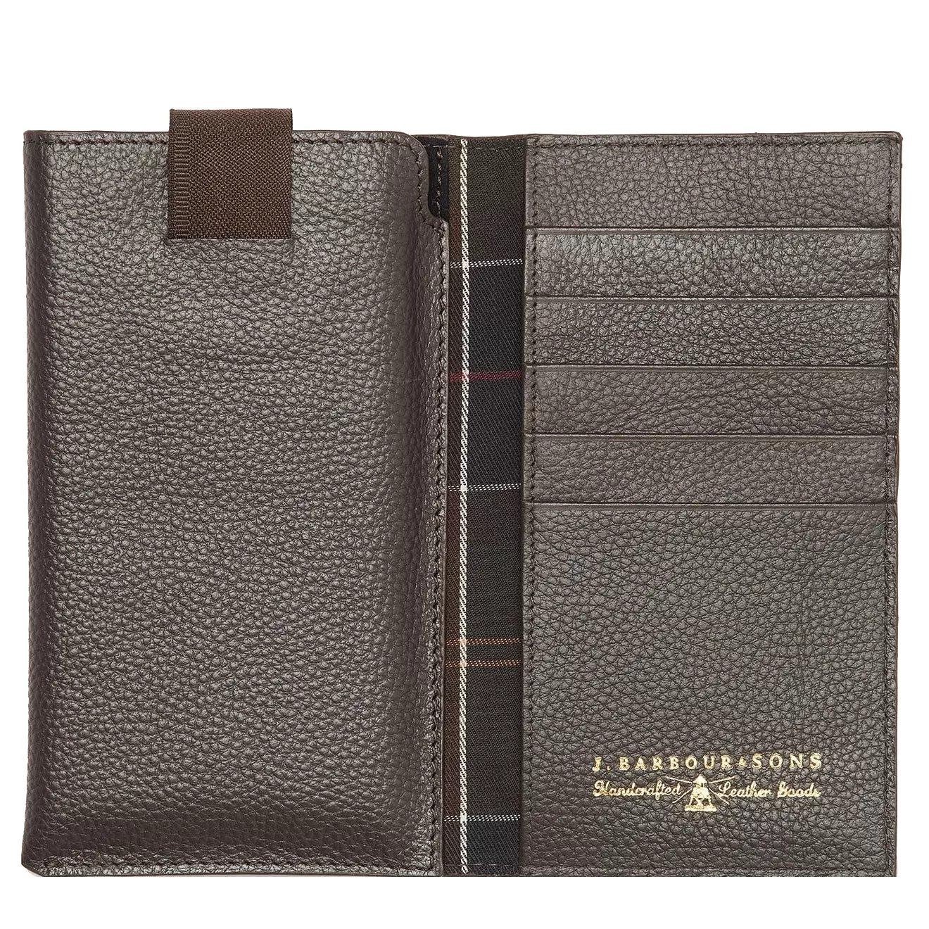 Barbour Amble Phone Wallet Dark Brown