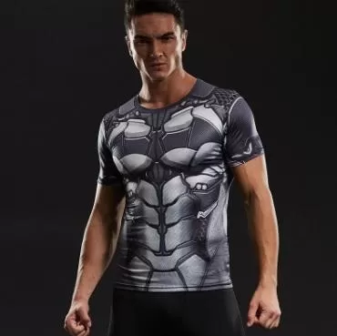 Batman "Bat-Bot" Short Sleeve Compression Rashguard