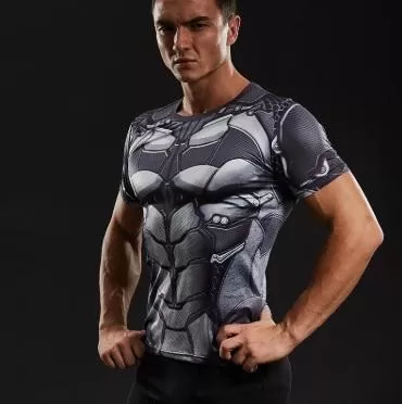 Batman "Bat-Bot" Short Sleeve Compression Rashguard