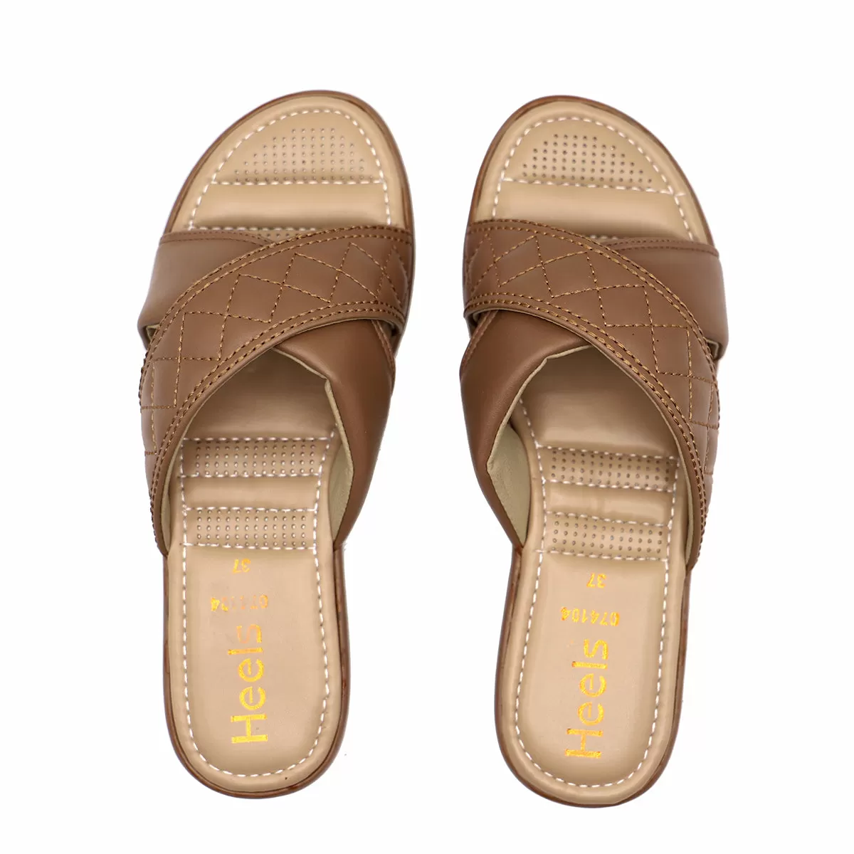 Beige Pu Slipper 074104