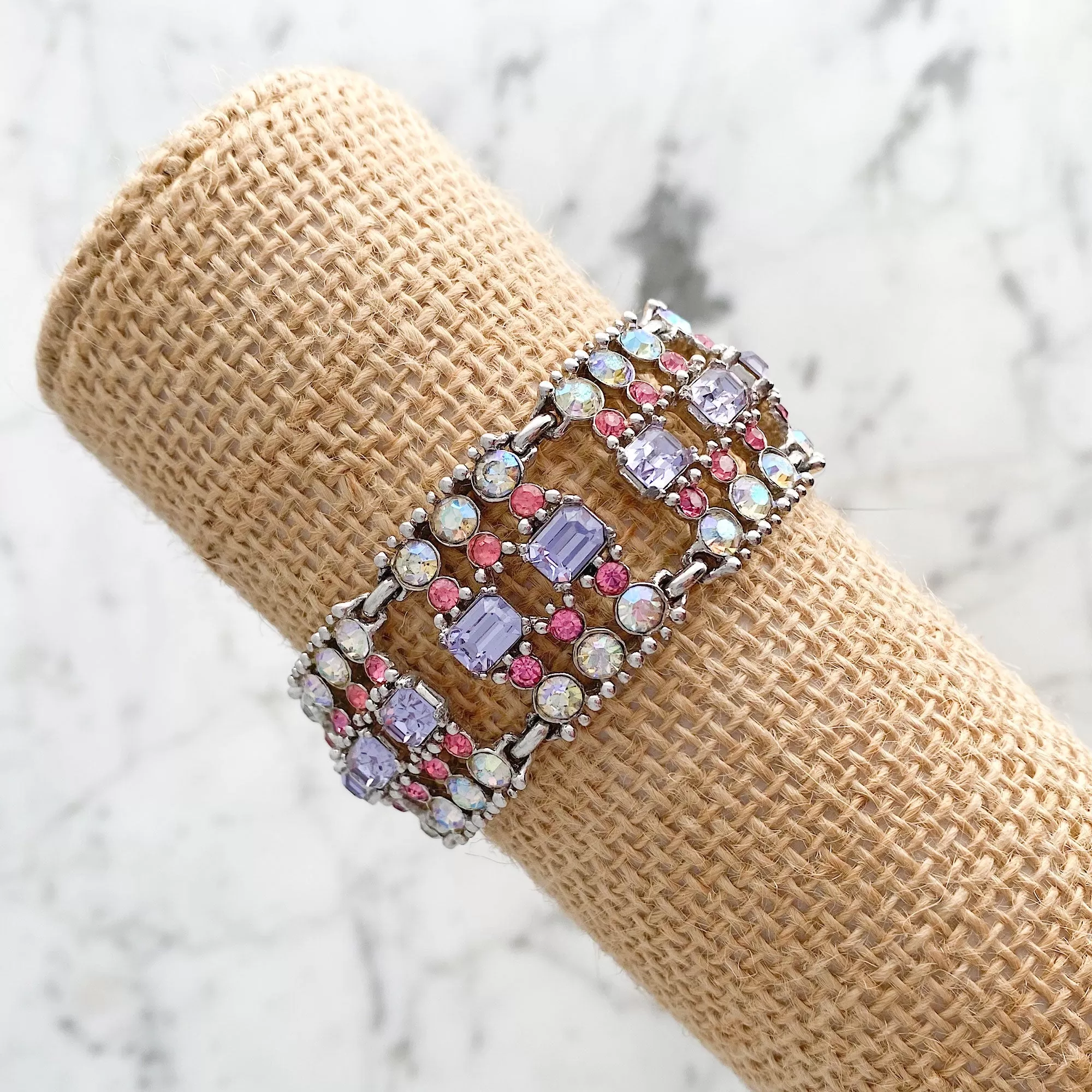 BOGOFF vintage colourful rhinestone bracelet