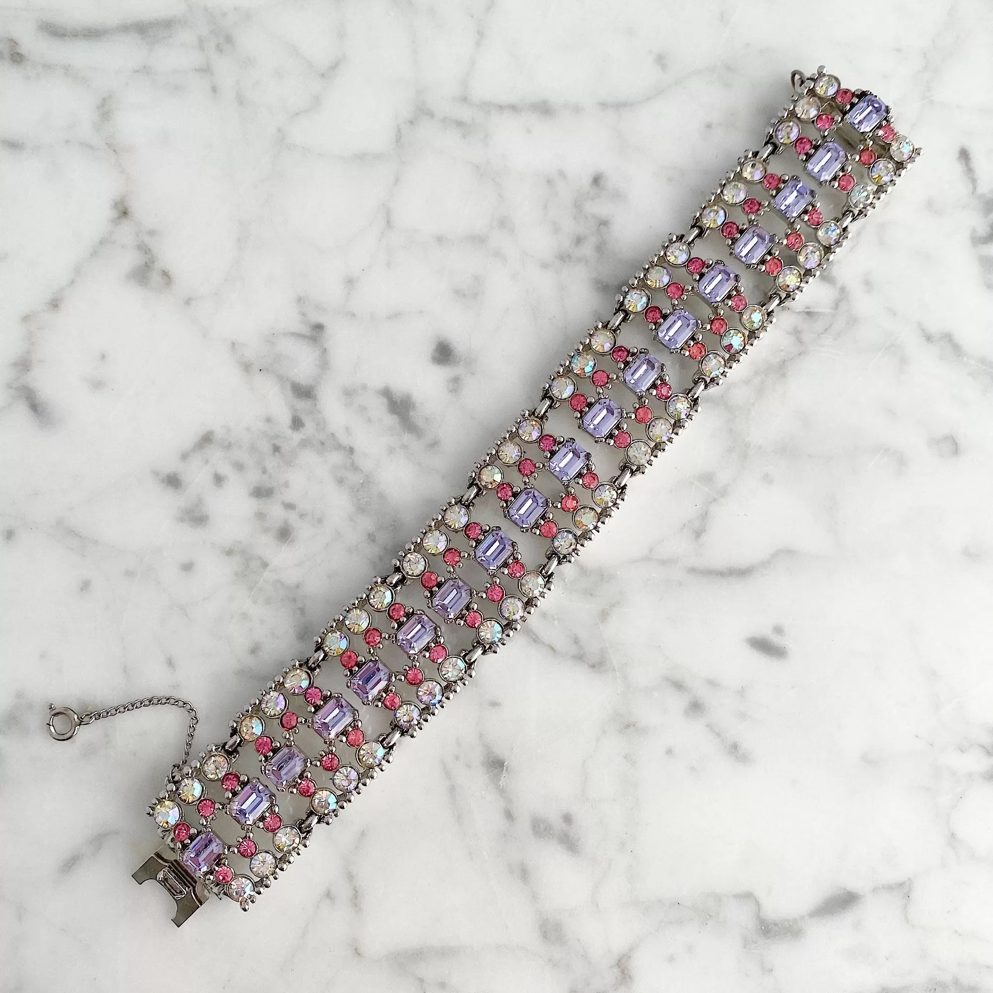 BOGOFF vintage colourful rhinestone bracelet