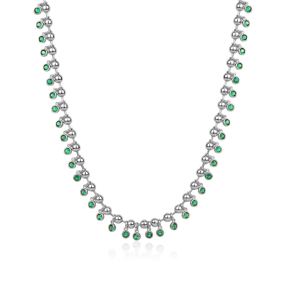 BOHO CHIC EMERALD NECKLACE