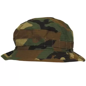 Boonie Bush Hat Short Brim Woodland Camo