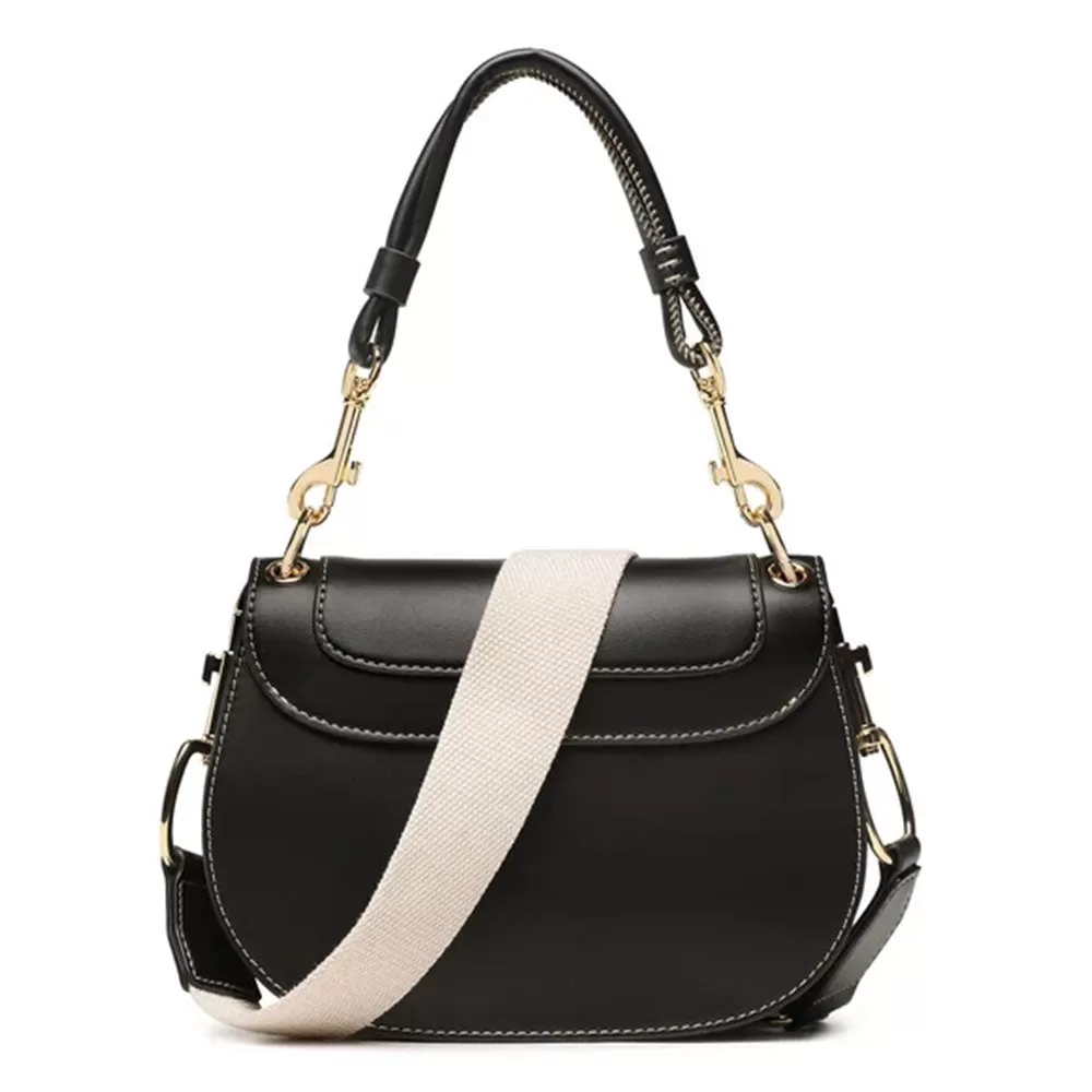 Borsa Donna a Mano con Tracolla in Tessuto LOVE MOSCHINO colore Nero