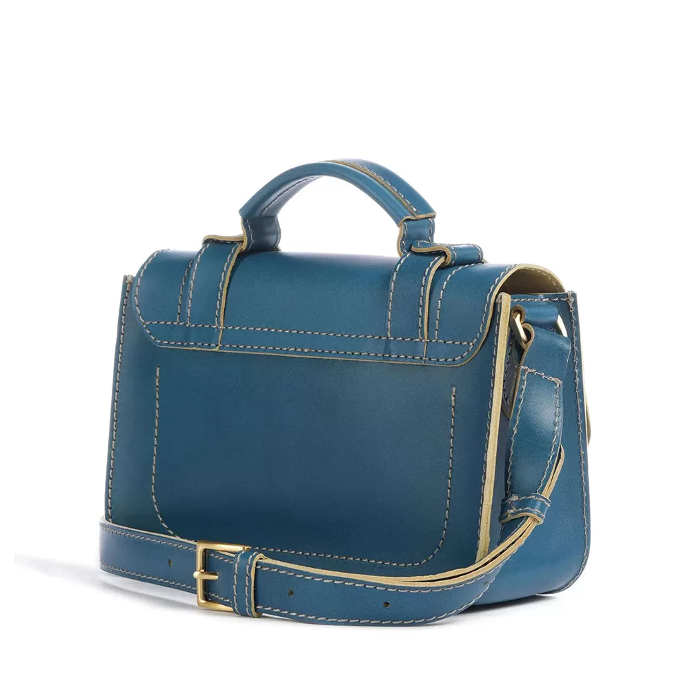 Borsa Donna a Mano THE BRIDGE linea Ester in Pelle Blu Jeans