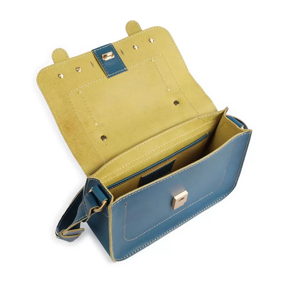 Borsa Donna a Mano THE BRIDGE linea Ester in Pelle Blu Jeans