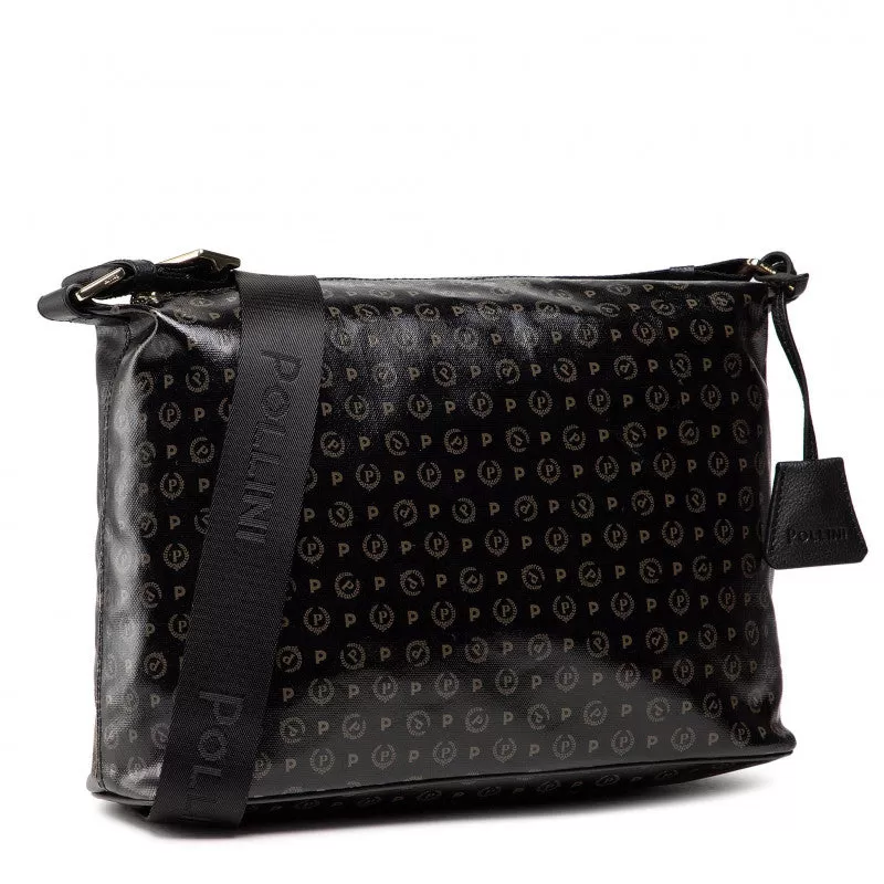 Borsa Donna Messenger POLLINI Linea Heritage Coated Canvas Nero