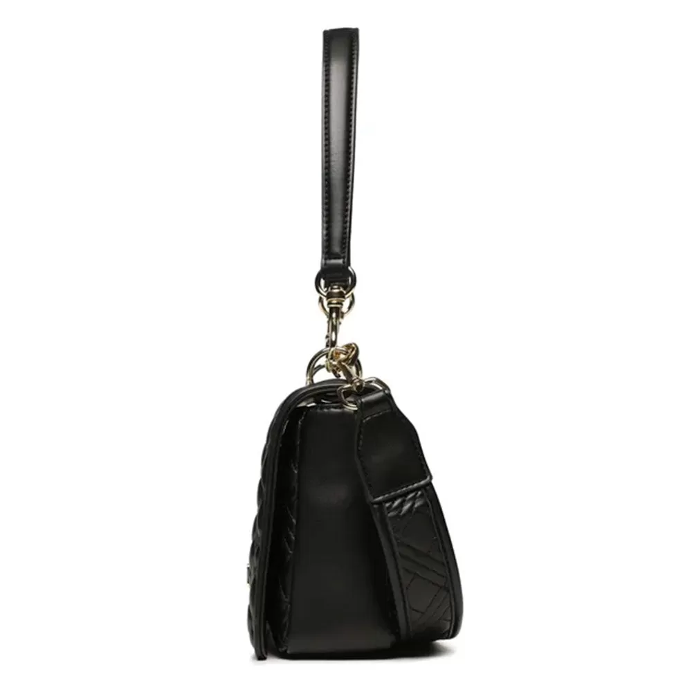 Borsa Donna Trapuntata a Spalla e Tracolla LOVE MOSCHINO linea Logo Lettering colore Nero