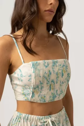 Cairo Crop Top / Blue