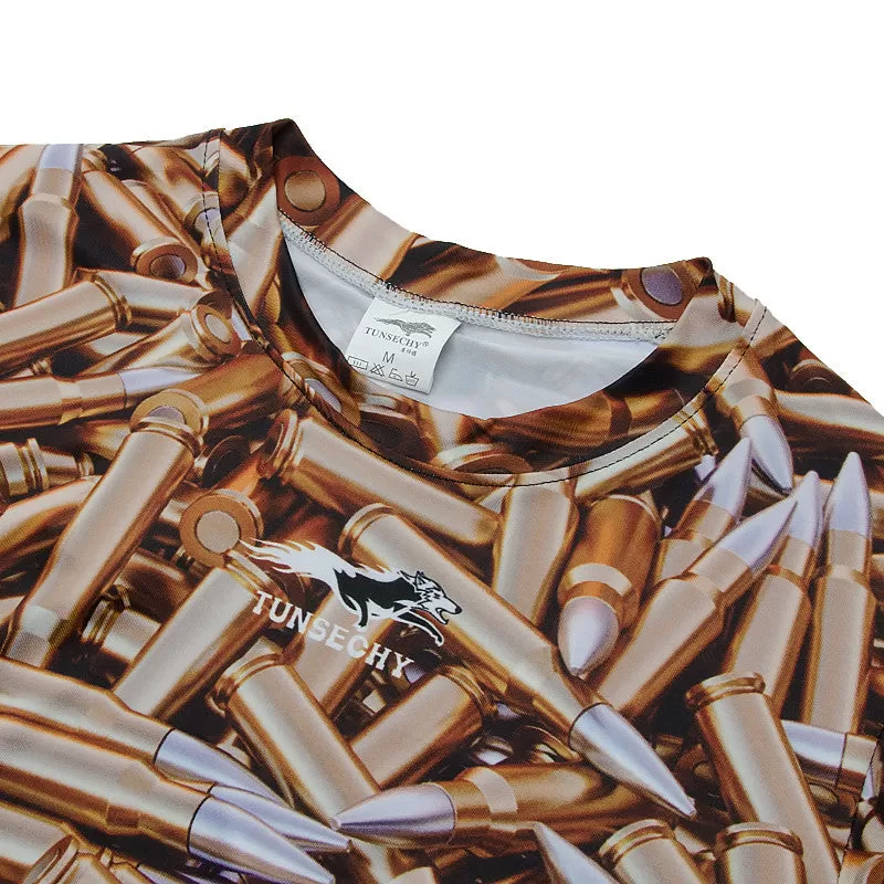 Camouflage Compression 'Bullets Camo' Long Sleeve Rashguard