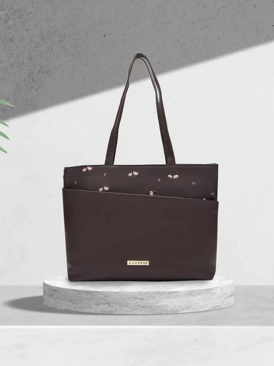 Caprese Adah Tote Large Chocolate Brown