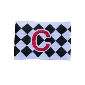 Captain's Armband Junior - Diamond (White/Black)