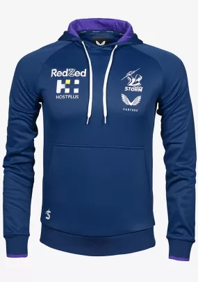 Castore Mens Melbourne Storm Training Hoodie <BR> JCMSTRHD-NAVY