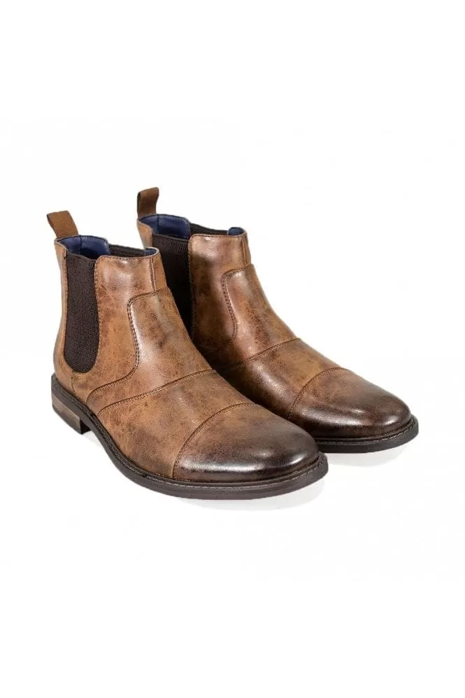 Cavani Bristol Tan Men's Leather Boots