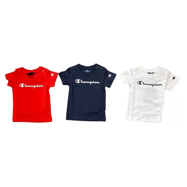 Champion 3 short sleeve T-shirt 305974 WW006 white-red-navy