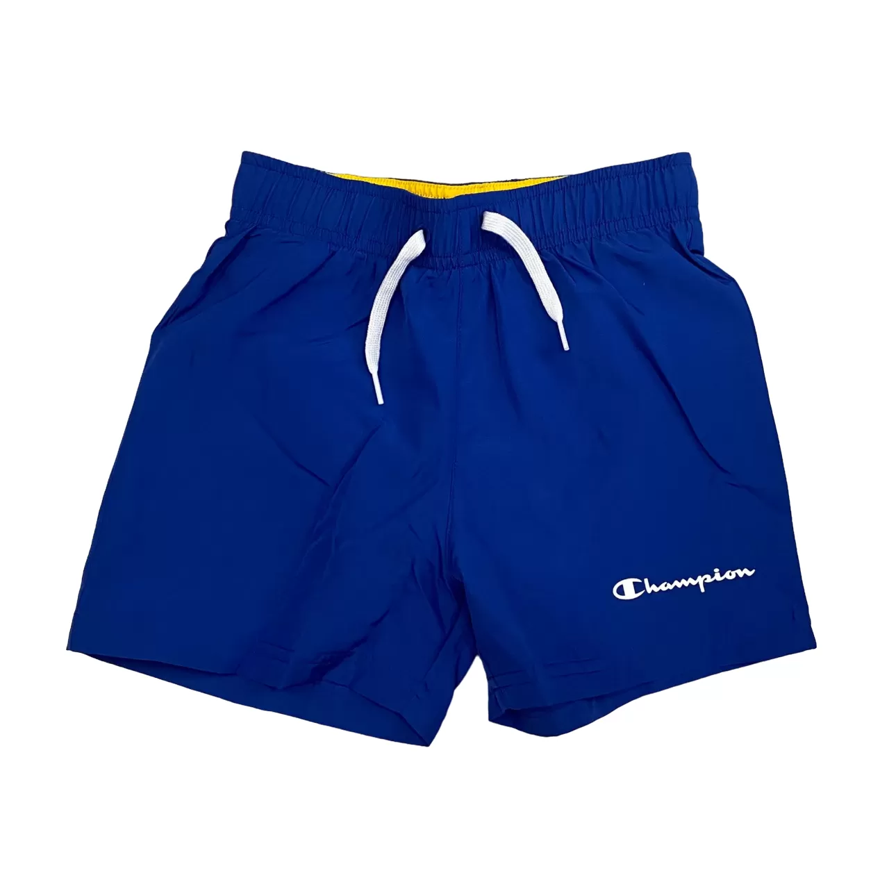 Champion boy's suit with sleeveless t-shirt and sea boxer shorts 306794 YS011 yellow-bluette