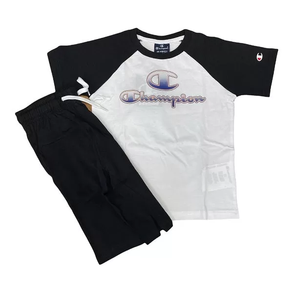 Champion complete T-shirt Short 305987 WW001 WHT/NBK white-black