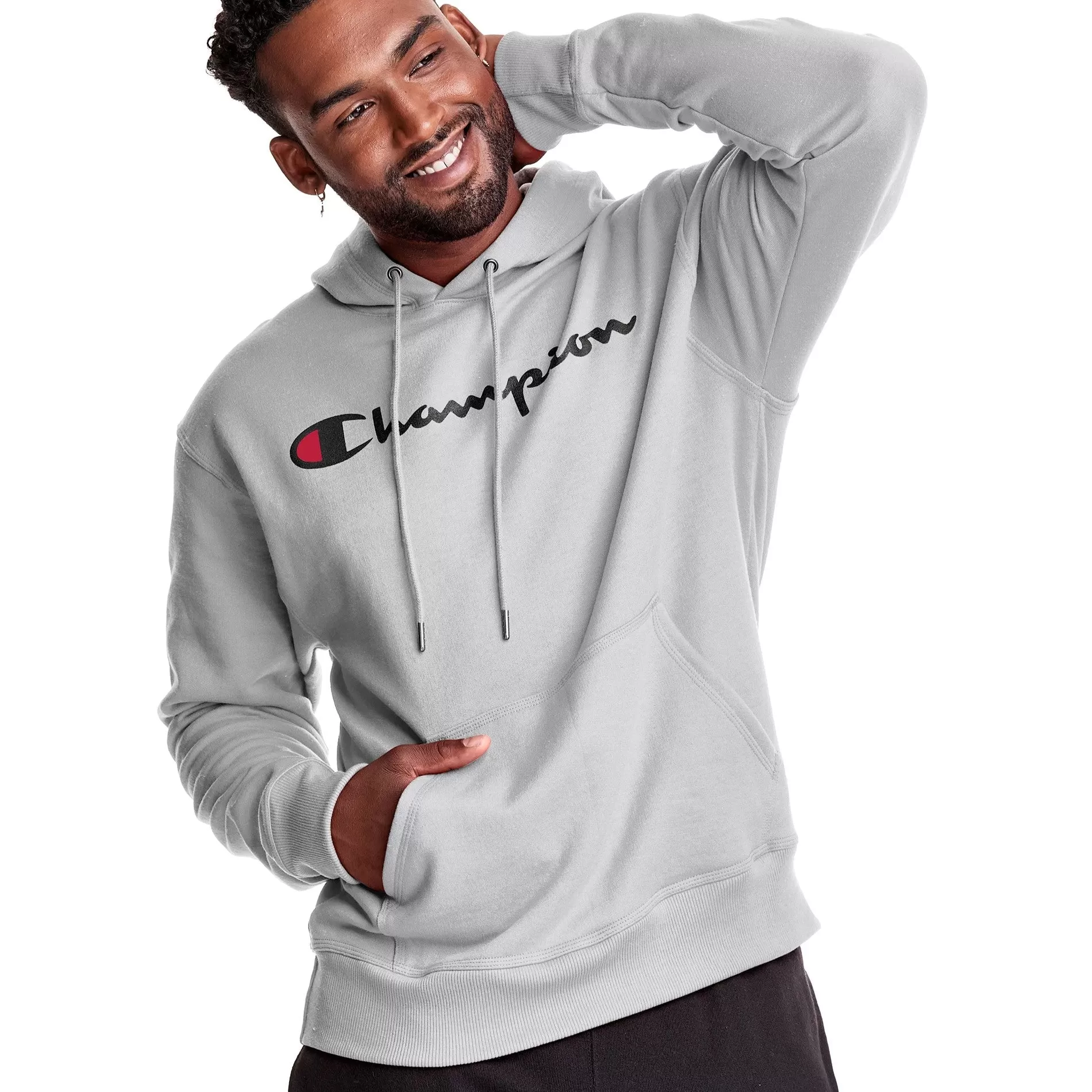 CHAMPION Powerblend Hoodie Script Logo