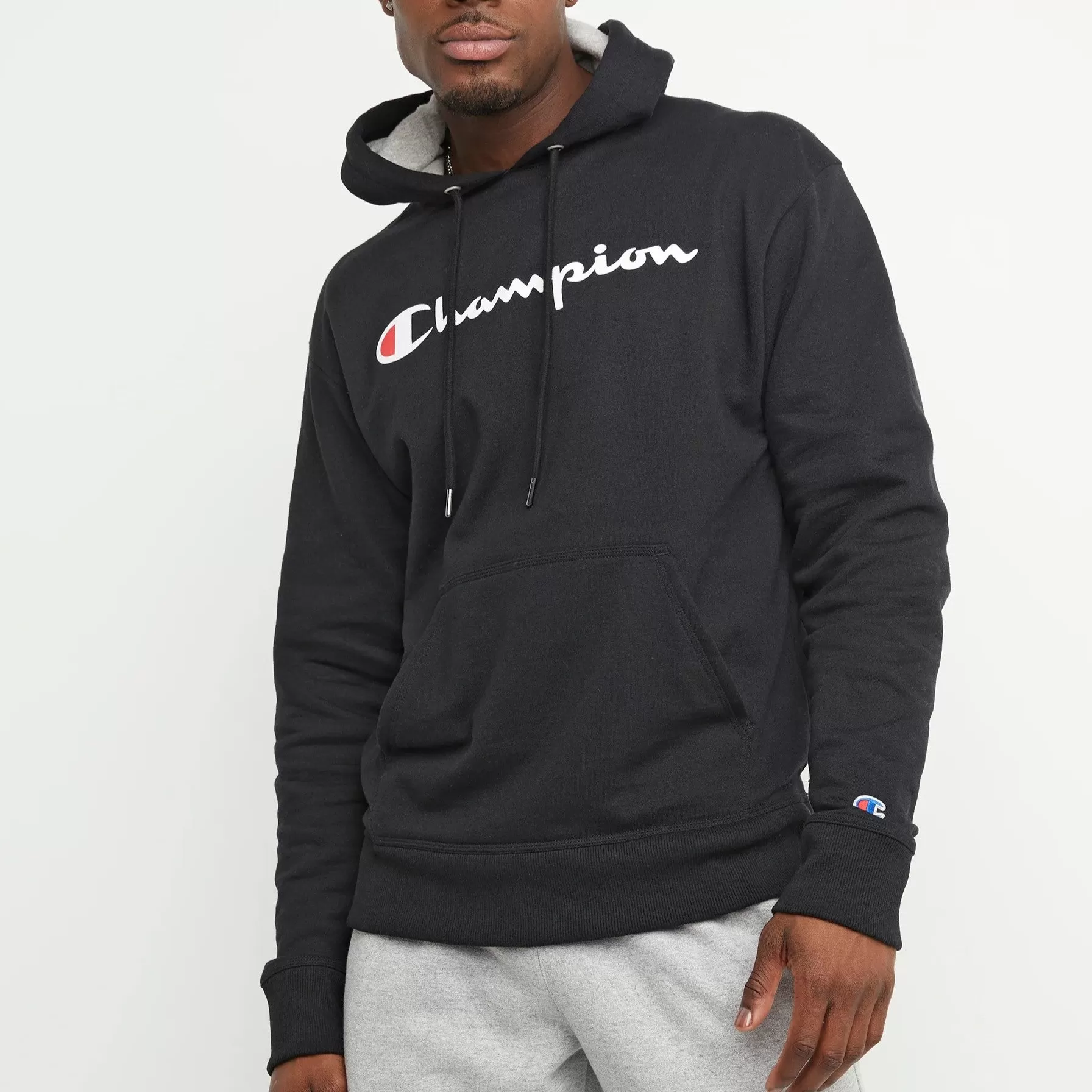 CHAMPION Powerblend Hoodie Script Logo