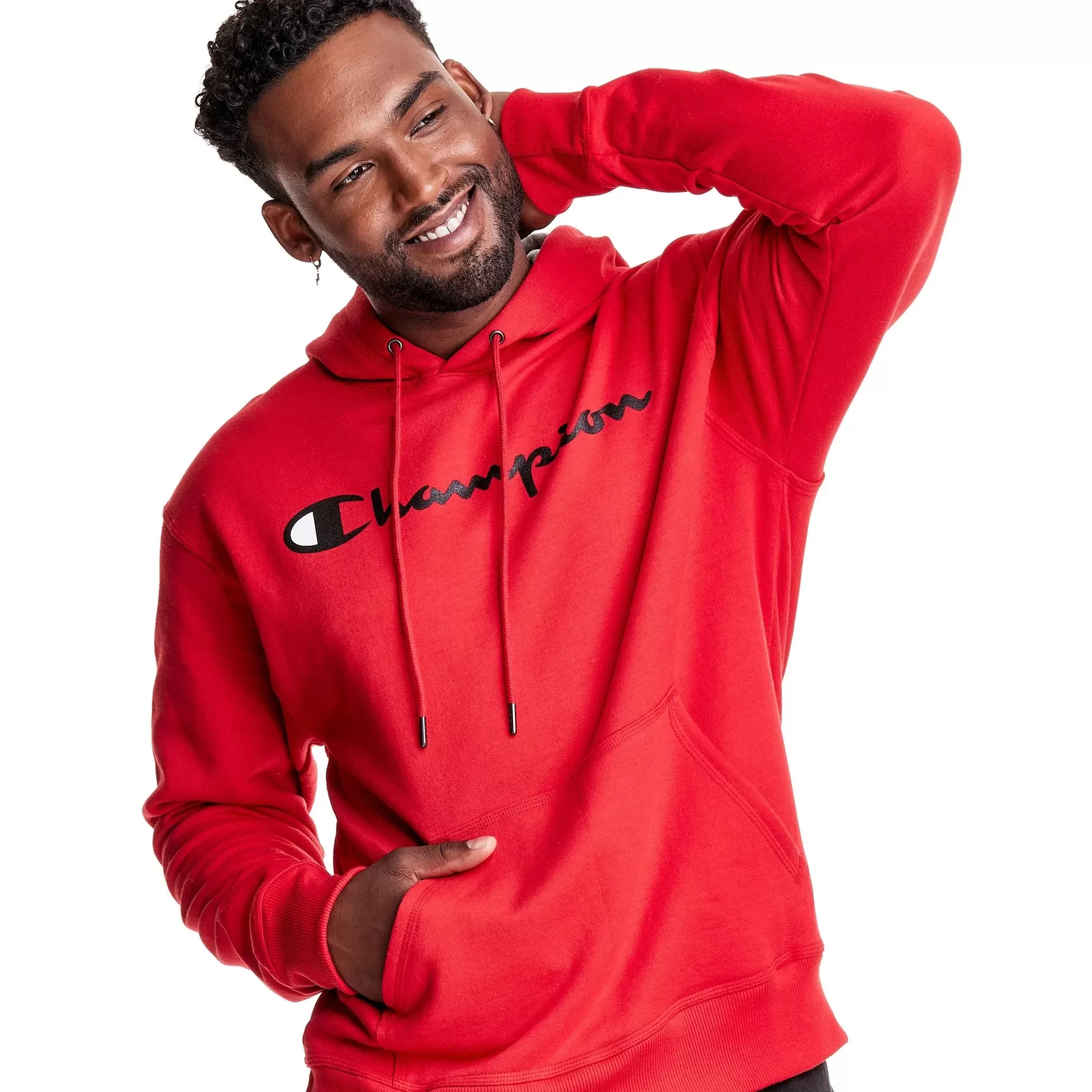 CHAMPION Powerblend Hoodie Script Logo