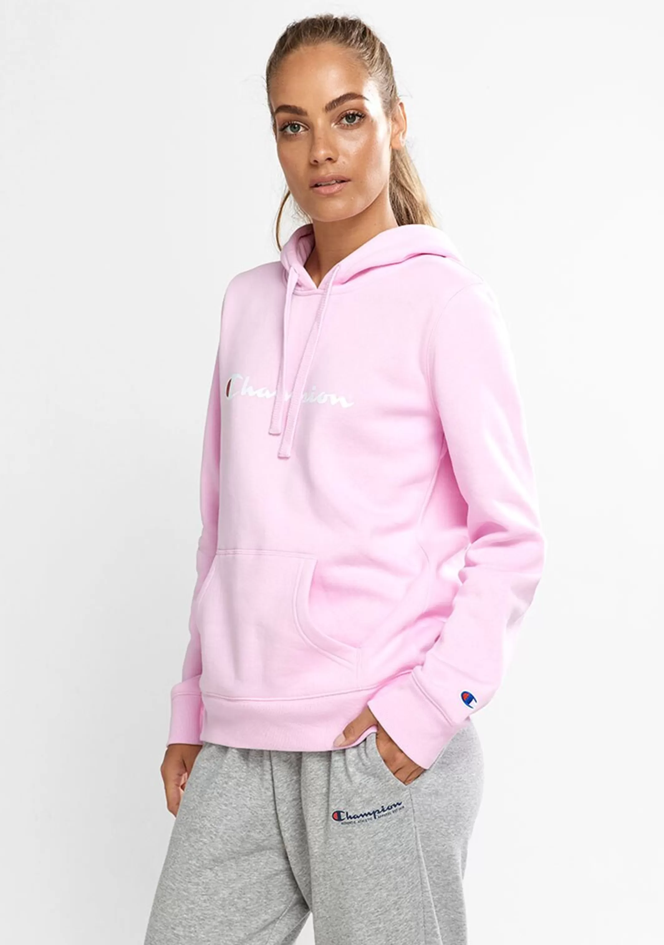 Champion Womens Script Hoodie <BR> CWG4N XDY