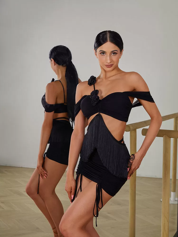 Chic Black Practice Dance Attire | 2415