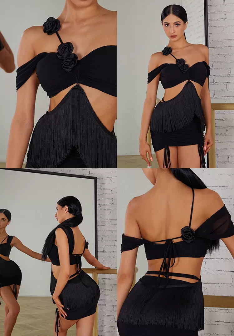 Chic Black Practice Dance Attire | 2415