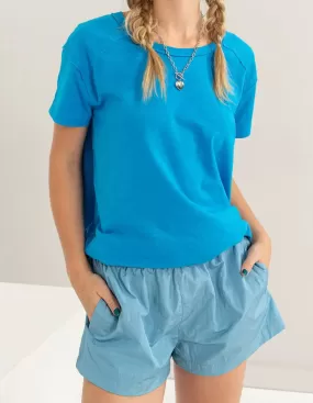 Chic Ease Tee-Turquoise