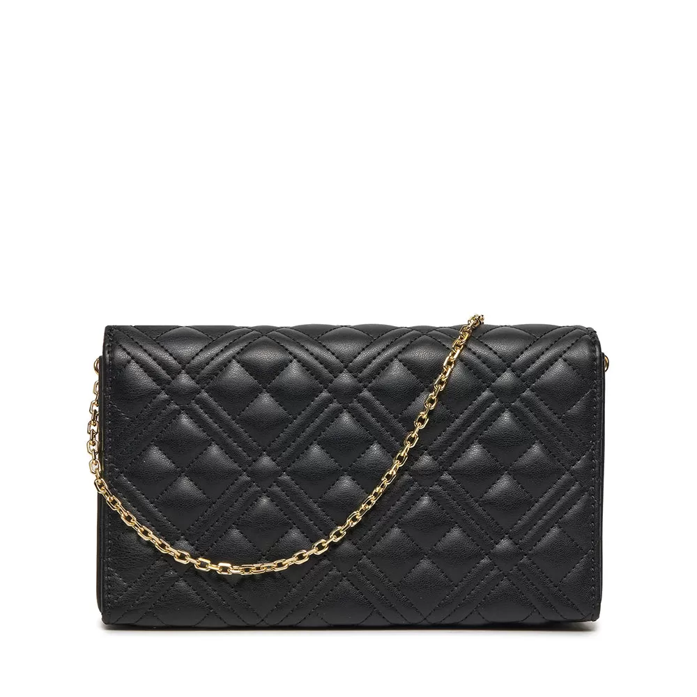 Clutch Donna con Tracolla LOVE MOSCHINO linea Smart Daily Quilted Nero