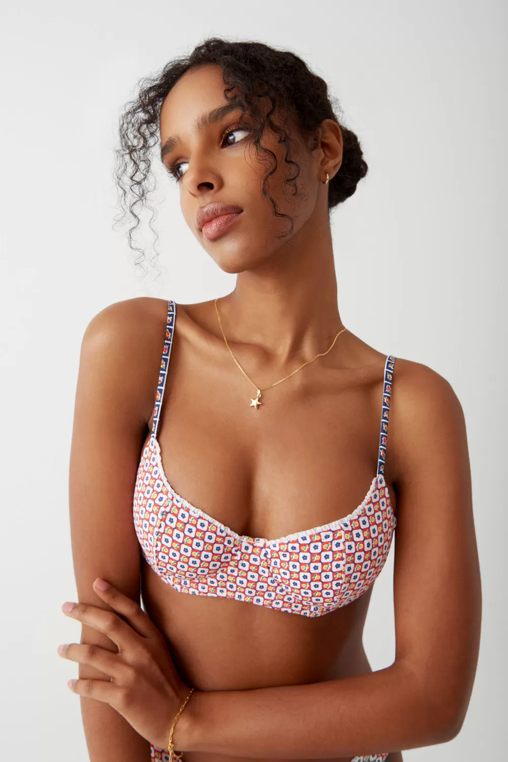 Cola Underwire Balconette Bikini Top - Farmhouse Florals