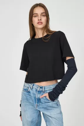 Cotton Citizen Tokyo Crop Tee - Jet Black