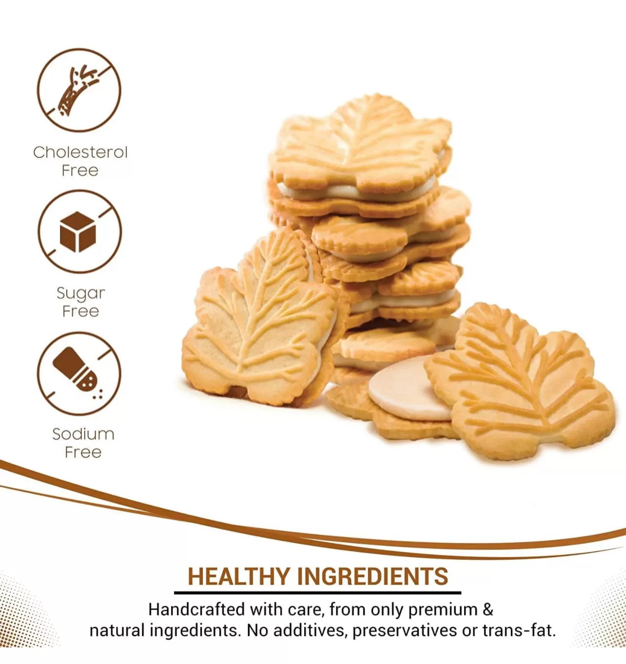 Creamy Soft Maple Syrup Canadian Cookies 18 pcs 325 G.