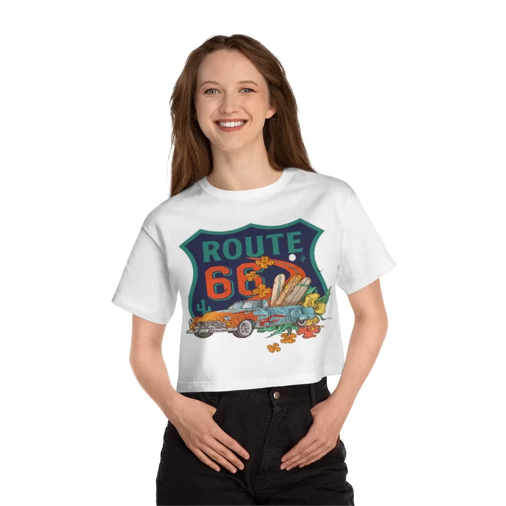 Cruisin Route 66 Cropped T-Shirt