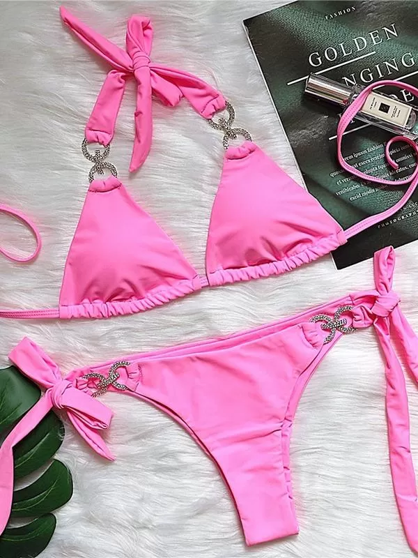 Crystal Drill Bandage Bikini