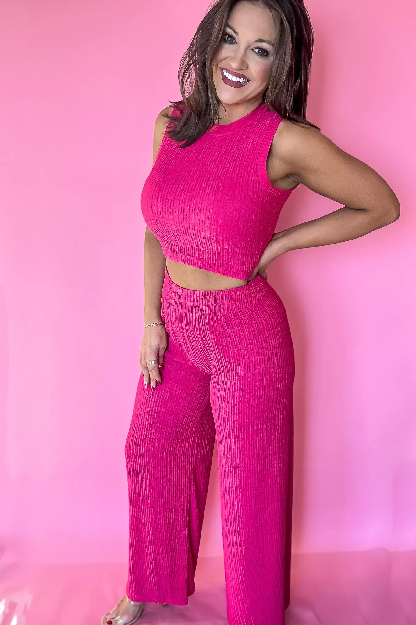 Cute And Chic Fuchsia 2pc Set