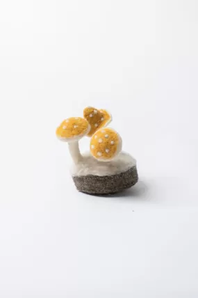 De Kulture Handmade Premium Needle Felted Tabletop Mushroom Eco Friendly Needle Felted Stuffed Ideal for Home Office Decoration Holiday Decor, 10x13 DH Inches