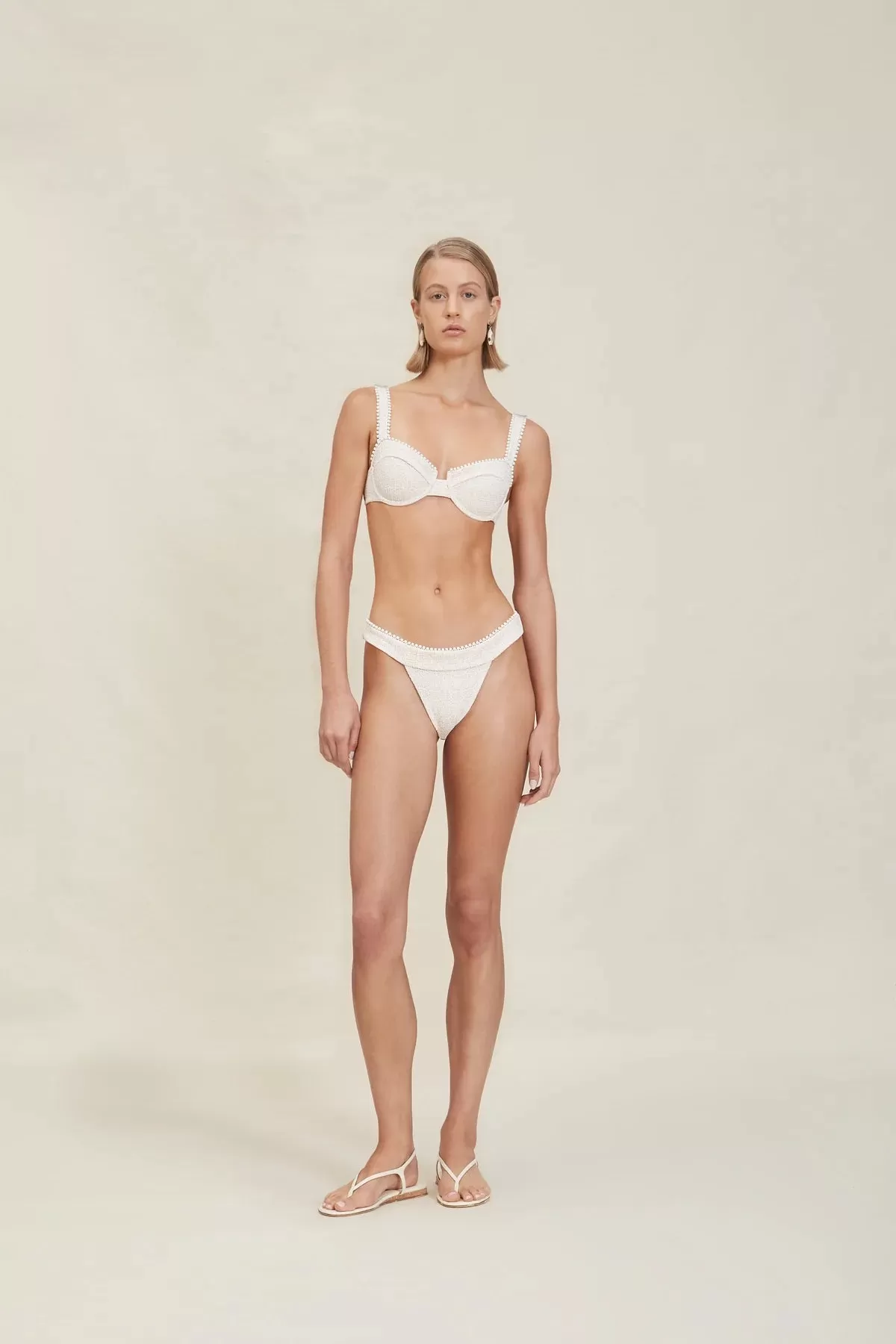 Devon Windsor - Pia Bottom - White Tweed