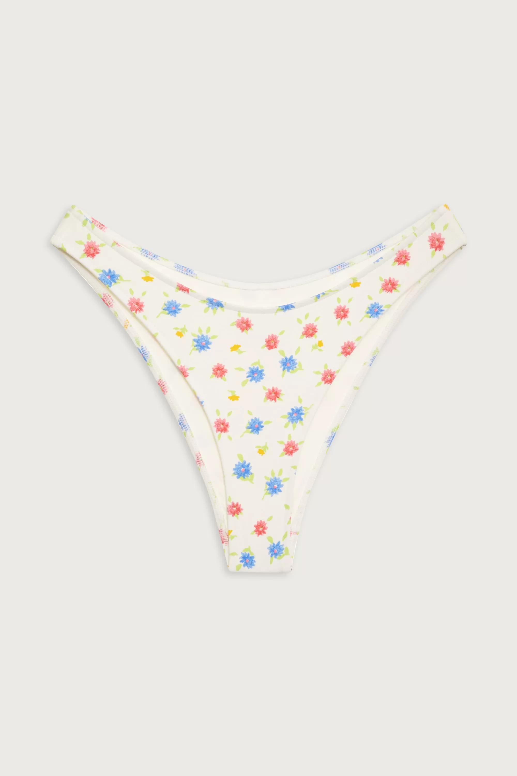 Dove Floral Classic Bikini Bottom - Water Blossom