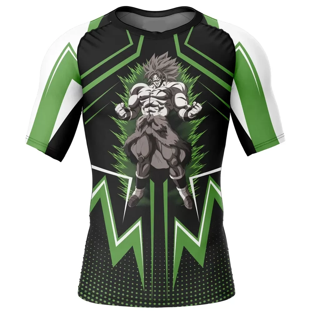 Dragon Ball Z 'Broly's Gym' Short Sleeve Compression Rashguard